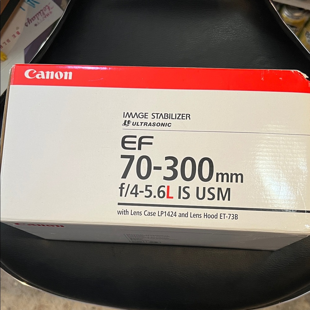 Canon EF 70-300mm Lens with Red Accents